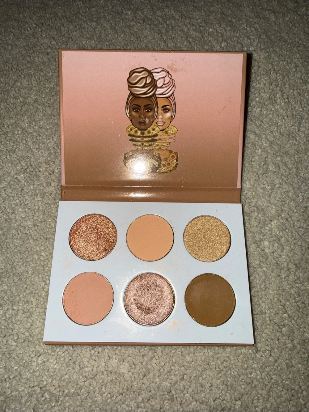 Juvia's Place The Nudes Eyeshadow Palette - Peach Pink Brown Gold